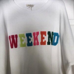 Shiraleah "Weekend" Sweatshirt- Brand New W/ Tags_ Multicolor